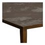 Coffee tables - GIULIA square coffee table with ceramic top and metal legs - 100 x 100 x 40 cm - BLANC D'IVOIRE