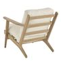 Fauteuils - Fauteuil JULES en coton et lin - Écru - BLANC D'IVOIRE