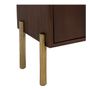 Night tables - VICTOR bedside table in waxed mango wood with walnut finish - BLANC D'IVOIRE