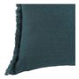 Coussins textile - Housse de coussin CHLOÉ en lin lavé - Pétrole - 30 x 40 cm - BLANC D'IVOIRE