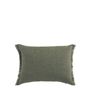 Coussins textile - Housse de coussin CHLOÉ en lin lavé - Kaki - 30 x 40 cm - BLANC D'IVOIRE
