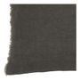 Coussins textile - Housse de coussin CHLOÉ en lin lavé - Gris charbon - 60 x 40 cm - BLANC D'IVOIRE