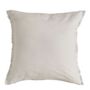Coussins textile - Housse de coussin CHLOÉ en lin lavé - Ivoire - 50 x 50 cm - BLANC D'IVOIRE