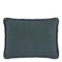 Coussins - Coussin LOUISE lin - Pétrole - BLANC D'IVOIRE