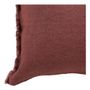 Fabric cushions - CHLOÉ cushion cover in washed linen - Terracotta - 60 x 40 cm - BLANC D'IVOIRE