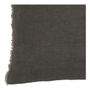 Coussins textile - Housse de coussin CHLOÉ en lin lavé - Gris charbon - 50 x 50 cm - BLANC D'IVOIRE