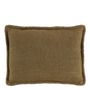 Cushions - LOUISE linen cushion - Bronze - BLANC D'IVOIRE