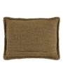 Cushions - LOUISE linen cushion - Bronze - BLANC D'IVOIRE