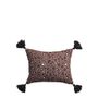 Coussins textile - Housse de coussin BAGHEERA - Rose - 30 x 40 cm - BLANC D'IVOIRE