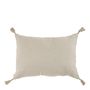 Coussins textile - Housse de coussin MATTEO en velours de coton et lin - Blush - 60 x 40 cm - BLANC D'IVOIRE