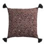 Coussins textile - Housse de coussin BAGHEERA - Rose - 50 x 50 cm - BLANC D'IVOIRE