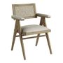 Chaises - Fauteuil COLBY haut écru - BLANC D'IVOIRE