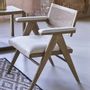 Chaises - Fauteuil COLBY haut écru - BLANC D'IVOIRE