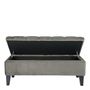 Benches - ARTHUR dark gray storage bench - BLANC D'IVOIRE