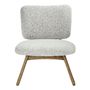 Armchairs - LINA black and white armchair - BLANC D'IVOIRE