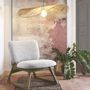 Armchairs - LINA black and white armchair - BLANC D'IVOIRE