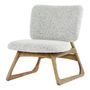 Armchairs - LINA black and white armchair - BLANC D'IVOIRE