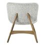 Armchairs - LINA black and white armchair - BLANC D'IVOIRE