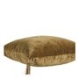 Coussins textile - Housse de coussin AURORE en velours - Bronze et doré - 50 x 50 cm - BLANC D'IVOIRE