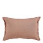 Coussins textile - Housse de coussin CHLOÉ en lin lavé - Blush - 60 x 40 cm - BLANC D'IVOIRE