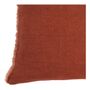 Coussins textile - Housse de coussin CHLOÉ en lin lavé - Orange brûlé - 60 x 40 cm - BLANC D'IVOIRE