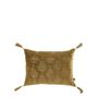 Fabric cushions - AURORE velvet cushion cover - Bronze and gold - 30 x 40 cm - BLANC D'IVOIRE