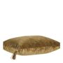 Fabric cushions - AURORE velvet cushion cover - Bronze and gold - 30 x 40 cm - BLANC D'IVOIRE