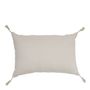 Fabric cushions - MATTEO cushion cover in cotton and linen velvet - Pink - 60 x 40 cm - BLANC D'IVOIRE