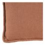 Cushions - LOUISE linen cushion - Terracotta - BLANC D'IVOIRE