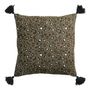 Coussins textile - Housse de coussin BAGHEERA - Bronze - 50 x 50 cm - BLANC D'IVOIRE