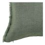 Coussins textile - Housse de coussin CHLOÉ en lin lavé - Céladon - 60 x 40 cm - BLANC D'IVOIRE