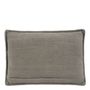 Coussins - Coussin LOUISE lin - Gris - BLANC D'IVOIRE