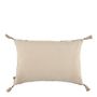 Coussins textile - Housse de coussin MATTEO en velours de coton et lin - Gris charbon - 60 x 40 cm - BLANC D'IVOIRE