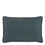 Coussins - Coussin LOUISE lin - Pétrole - BLANC D'IVOIRE