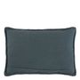 Coussins - Coussin LOUISE lin - Pétrole - BLANC D'IVOIRE