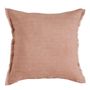 Fabric cushions - CHLOÉ cushion cover in washed linen - Blush - 50 x 50 cm - BLANC D'IVOIRE