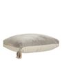 Cushions - MATTEO velvet and linen cushion - Gray - BLANC D'IVOIRE