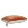 Fabric cushions - MATTEO cushion cover in cotton and linen velvet - Burnt Orange - 30 x 40 cm - BLANC D'IVOIRE