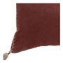 Coussins textile - Housse de coussin MATTEO en velours de coton et lin - Terracotta - 60 x 40 cm - BLANC D'IVOIRE