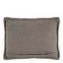 Coussins - Coussin LOUISE lin - Gris - BLANC D'IVOIRE