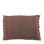 Cushions - ASTRID cotton and linen cushion - Terracotta - BLANC D'IVOIRE