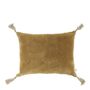 Fabric cushions - MATTEO cushion cover in cotton and linen velvet - Bronze - 30 x 40 cm - BLANC D'IVOIRE