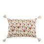 Fabric cushions - TULIPE cushion cover in polycotton - 60 x 40 cm - BLANC D'IVOIRE