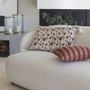 Fabric cushions - TULIPE cushion cover in polycotton - 60 x 40 cm - BLANC D'IVOIRE