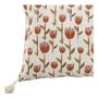 Fabric cushions - TULIPE cushion cover in polycotton - 60 x 40 cm - BLANC D'IVOIRE