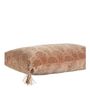 Fabric cushions - AURORE velvet cushion cover - Pink and gold - 60 x 40 cm - BLANC D'IVOIRE