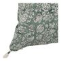 Coussins textile - Housse de coussin EDEN en coton - Céladon - 60 x 40 cm - BLANC D'IVOIRE