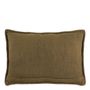 Cushions - LOUISE linen cushion - Bronze - BLANC D'IVOIRE