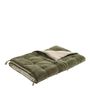 Sofas - MATTEO futon in cotton and linen velvet - Khaki - 180 x 80 cm - BLANC D'IVOIRE