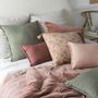 Fabric cushions - MATTEO cushion cover in cotton and linen velvet - Terracotta - 30 x 40 cm - BLANC D'IVOIRE